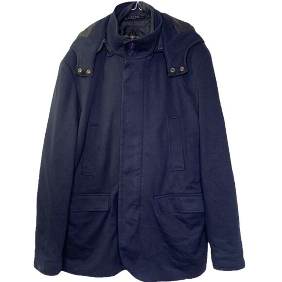 ZARA MAN WINTER COAT IN DARK NAVY BLUE MEN  SEZE XL - Picture 16 of 16